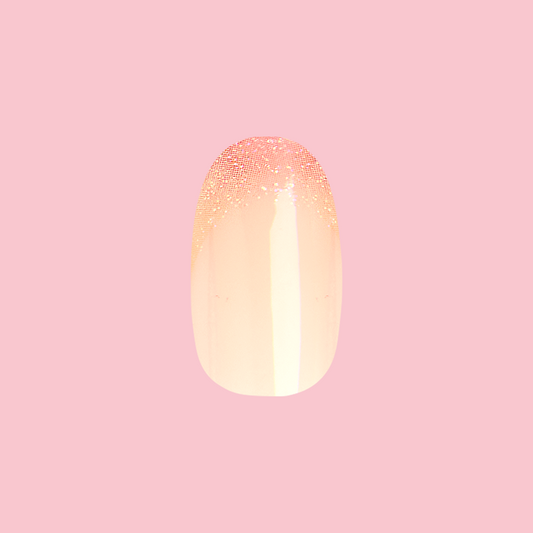 Party Glitter French - Press On | Medium | Oval