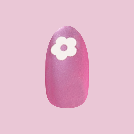 Sparkle Floral - Press-On | Medium | Oval