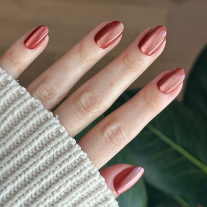 Cinnamon Velvet - Press-On | Short | Round