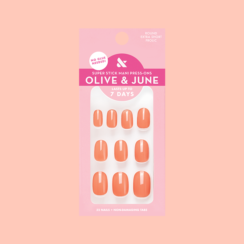 Frolic | Extra Short | Round - Tab Press-On