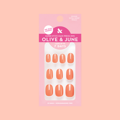 Frolic | Extra Short | Round - Tab Press-On