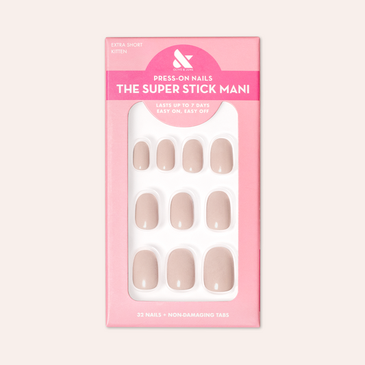 Kitten | Extra Short | Round - Tab Press-On