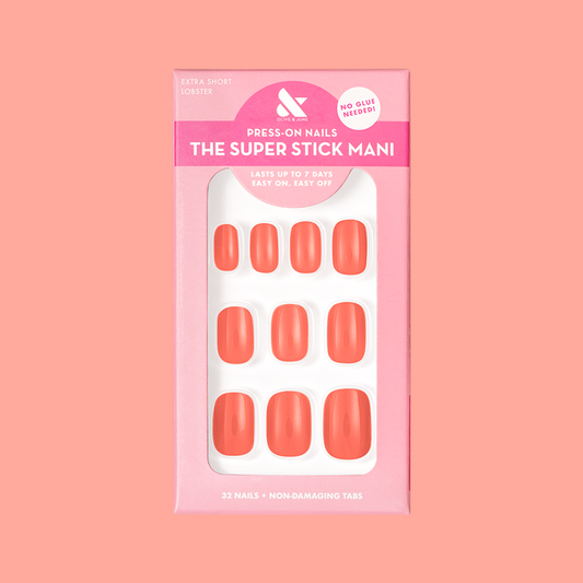 Lobster | Extra Short | Squoval - Tab Press-On