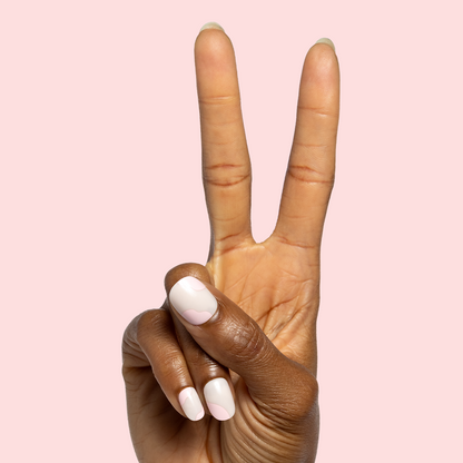 Organic Swirl | Extra Short | Round - Tab Press-On