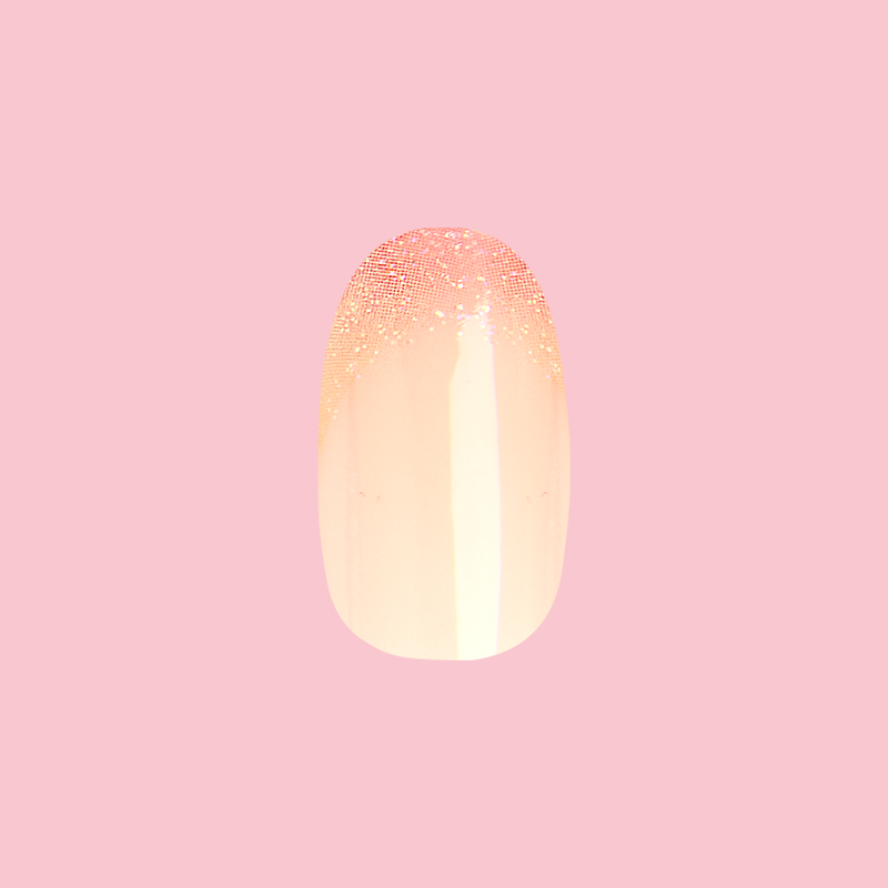 Party Glitter French - Press On | Medium | Oval