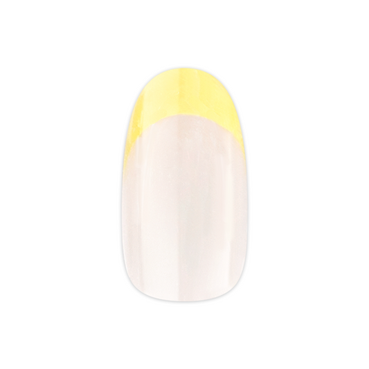 Citrus Chrome French - Press On | Short | Round