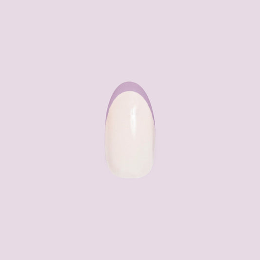 Pastel Rainbow French - Press-On | Medium | Oval