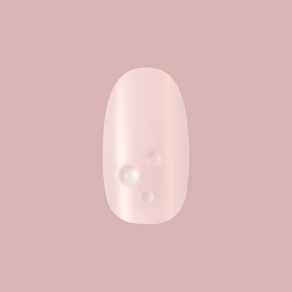 Pink Bubble Pearlescent - Press-On | Short | Round
