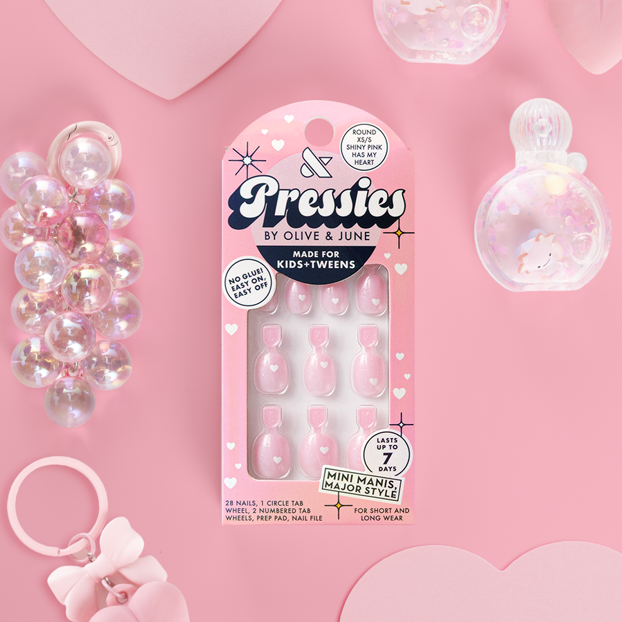 Shiny Pink Has My Heart - Pressies | Extra Short Short | Round