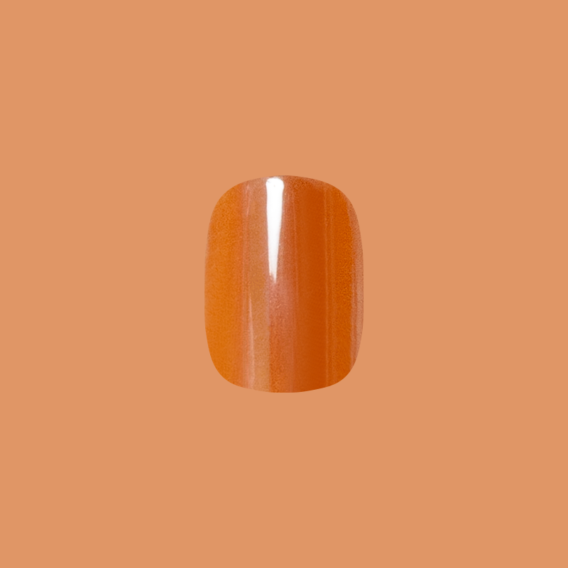Glazed Pumpkin - Press-On | Short | Squoval