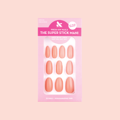 Creamsicle | Medium | Oval - Tab Press-On