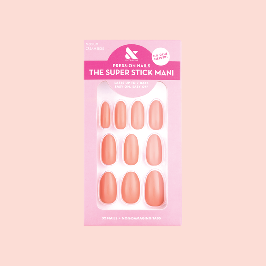 Creamsicle | Medium | Oval - Tab Press-On
