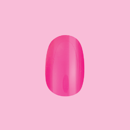 Neon Flamingo | Short | Round - Tab Press-On